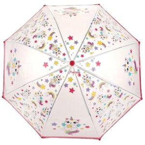 Зонт Mary Poppins детский Кэттикорн прозрачный 48 см