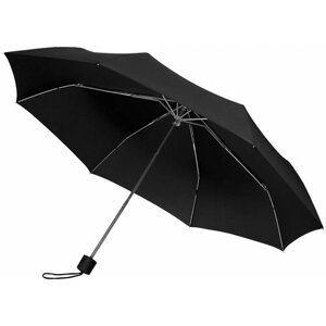 Зонт molti, механика, 3 сложения, купол 97 см, чехол в комплекте, для мужчин, черный