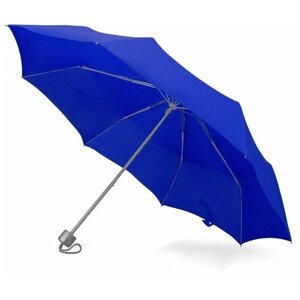 Зонт Oasis, механика, 3 сложения, купол 95 см., 8 спиц, система «антиветер», чехол в комплекте, для женщин, синий