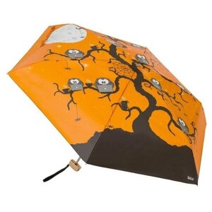 Зонт RainLab, механика, 5 сложений, купол 94 см, 6 спиц, для женщин, оранжевый