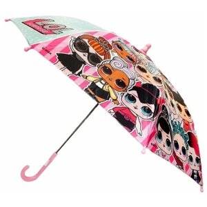 Зонт с бледно-розовой ручкой ЛОЛ