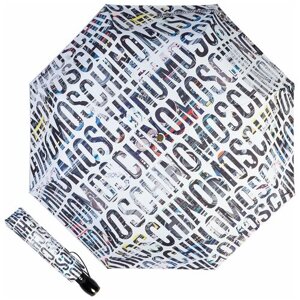 Зонт складной Moschino 8600-OCB Boombox White