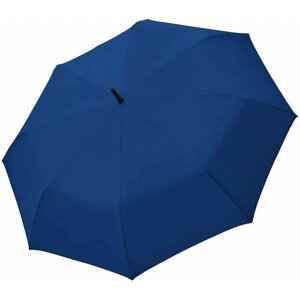 Зонт-трость Doppler, механика, купол 130 см, для женщин, темно-синий