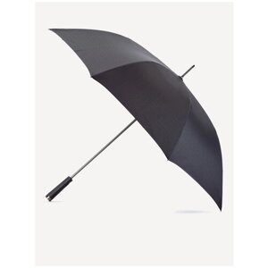 Зонт-трость ELEGANZZA, полуавтомат, купол 120 см., 8 спиц, чехол в комплекте, черный