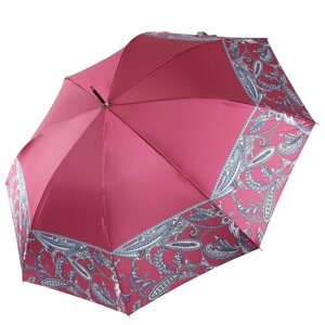 Зонт-трость FABRETTI, полуавтомат, купол 112 см., 8 спиц, система «антиветер», чехол в комплекте, в подарочной упаковке, для женщин, красный