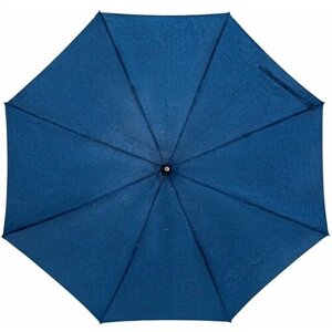 Зонт-трость купол 102 см, система «антиветер», проявляющийся рисунок, синий