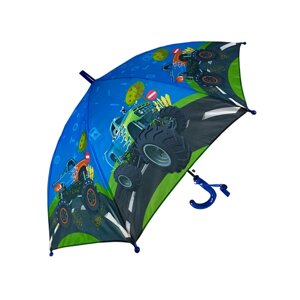 Зонт-трость Meddo, полуавтомат, купол 84 см., для мальчиков, синий