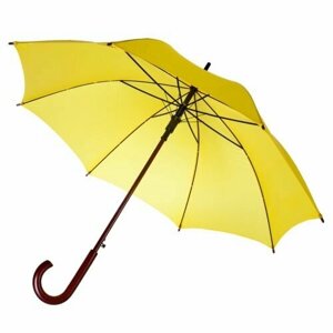 Зонт-трость molti, полуавтомат, купол 100 см, для мужчин, желтый