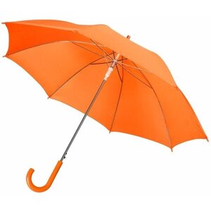 Зонт-трость molti, полуавтомат, купол 102 см, для женщин, оранжевый