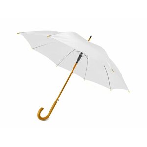 Зонт-трость Oasis, полуавтомат, для мужчин, белый