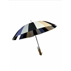 Зонт-трость полуавтомат, система «антиветер», чехол в комплекте, синий