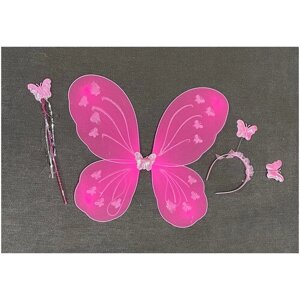 Бабочка крылья (набор) розовые