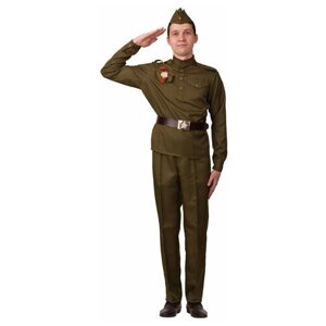 Батик Взрослая военная форма Солдат в брюках, 46 размер 2031-46