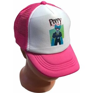 Бейсболка Бейсболка "Хагги Poppy Platime" Huggy Wuggy (фуксия), размер 58, розовый, синий