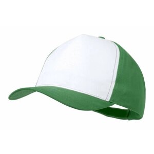 Бейсболка , размер 58, белый, зеленый