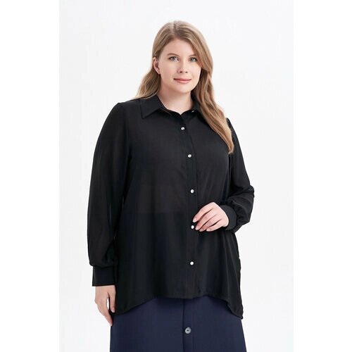Блуза Olsi, размер 56, черный