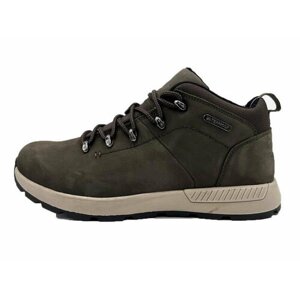 Ботинки Lee Cooper 23LC004M-FW/OL, демисезон/зима, натуральная кожа, натуральный нубук, полнота 7, водонепроницаемые, грязеотталкивающая пропитка, нескользящая подошва, размер 42, зеленый