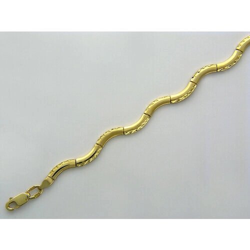 Браслет Эстет, желтое золото, 585 проба, длина 19 см.