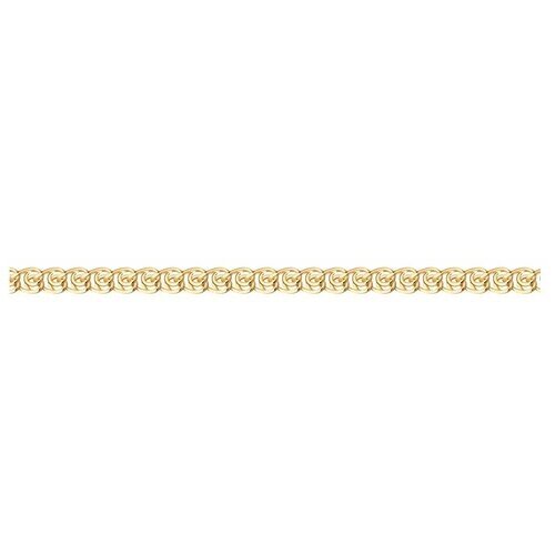 Браслет SOKOLOV из золочёного серебра, плетение лав, 925 проба 985080502, размер 21 см
