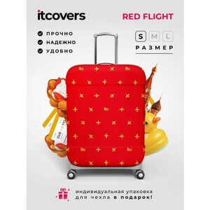 Чехол для чемодана itcovers, 40 л, размер S, красный, желтый