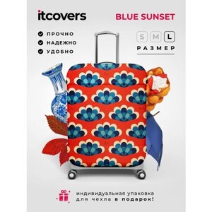 Чехол для чемодана iTCOVERS "Blue sunset", размер XL (70-80 см)