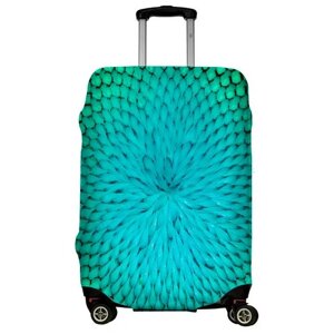 Чехол для чемодана LeJoy, текстиль, полиэстер, размер L, черный, зеленый
