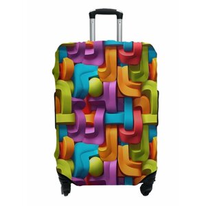 Чехол для чемодана MARRENGO, размер M, оранжевый, желтый
