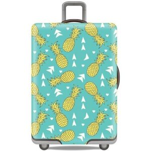 Чехол для чемодана nicetrip_ananas_L, полиэстер, размер L, желтый, зеленый