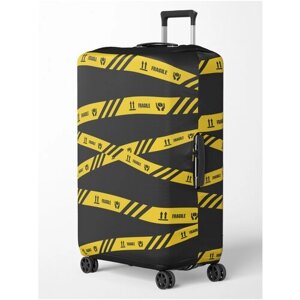 Чехол для чемодана , размер M, желтый, черный