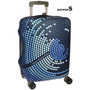 Чехол для чемодана Vip collection, полиэстер, размер S, синий