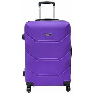 Чемодан Bags-art, ABS-пластик, водонепроницаемый, 38 л, размер S, фиолетовый