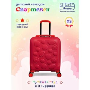 Чемодан-каталка IT Luggage, ручная кладь, 34х44х20 см, 2 кг, красный