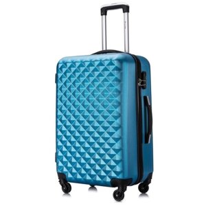 Чемодан L'case, ABS-пластик, синий