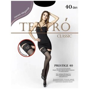 Чулки TEATRO Prestige, 40 den, размер 3, черный