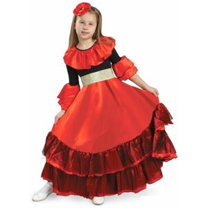 Детский карнавальный костюм Испанка, рост 128 см