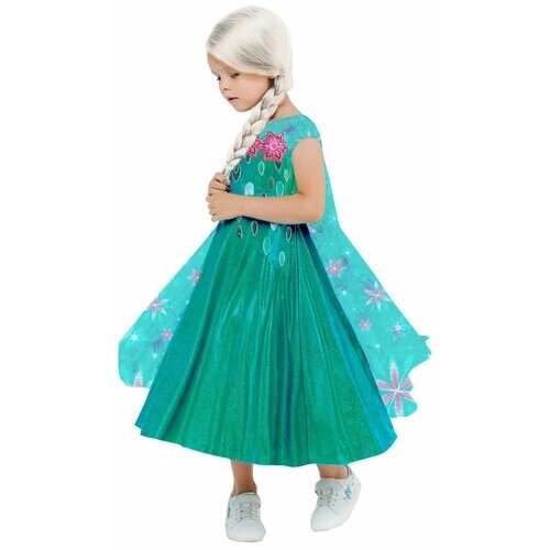 Детский костюм Эльзы в зеленом платье Pug-03