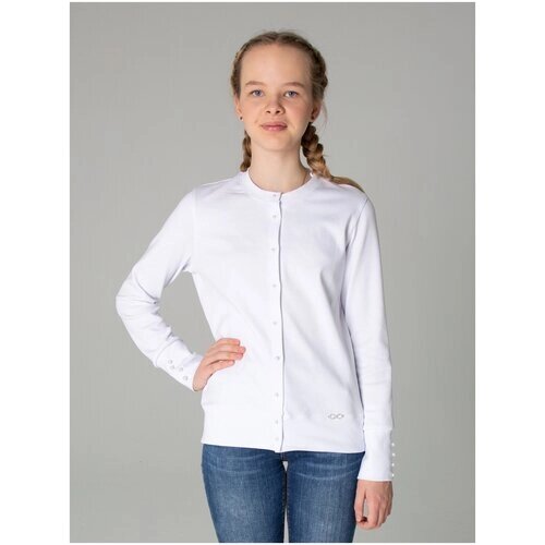 Джемпер, кардиган повседневного гардероба, школьная одежда для девочки / Белый слон 5345 р. 152