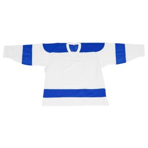Джерси Волна Хоккейная майка ВОЛНА, размер 46, белый, синий