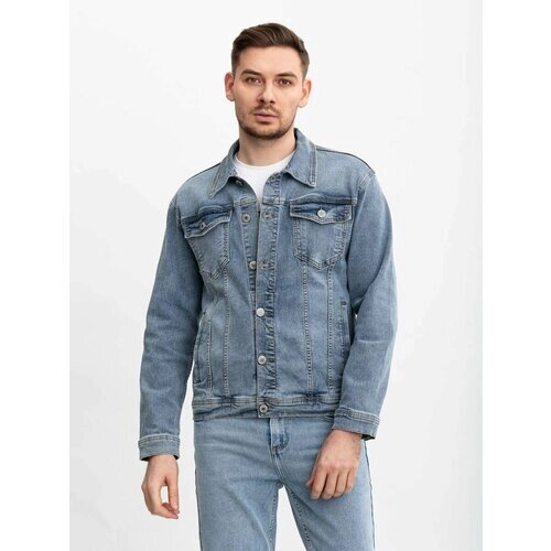 Джинсовая куртка RM shopping, размер 5XL, голубой