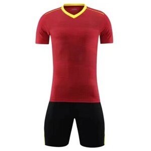 Форма Larsen футбольная, шорты и футболка, размер XXXS, красный, черный