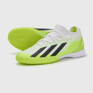 Футзалки adidas Футзалки Adidas X Crazyfast. 3 IN ID9340 ID9340, размер 43 RU (27,5 см стопа), белый, зеленый