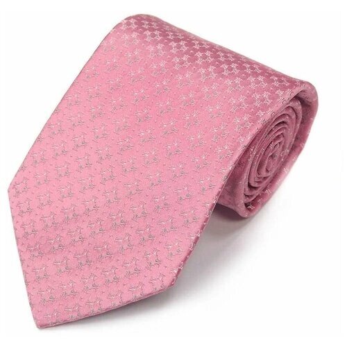 Галстук CELINE, натуральный шелк, широкий, для мужчин, розовый