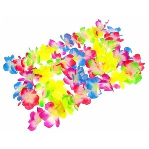 Гавайская гирлянда «Цветочки», разноцветная