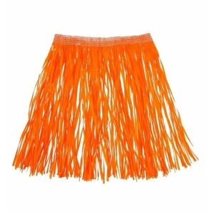Гавайская юбка Мини 40 см, цвет Оранжевый