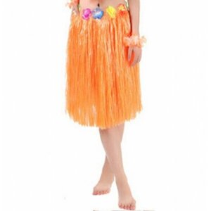 Гавайская юбка оранжевая, 60 см