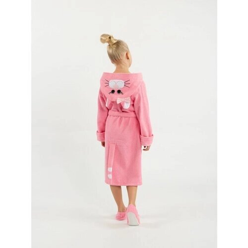 Халат Fluffy Bunny, размер 122-128, розовый