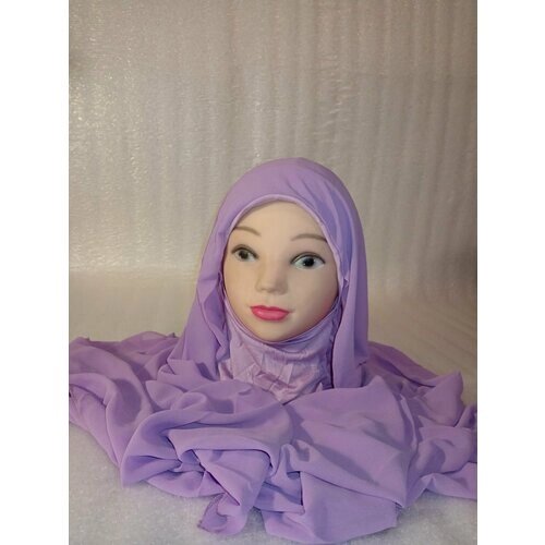 Хиджаб Хиджаб Айша, размер one size, фиолетовый