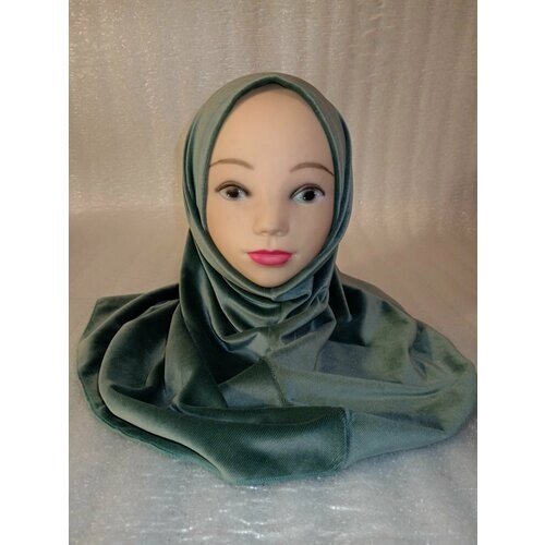 Хиджаб Хиджаб зимний, размер 56, зеленый