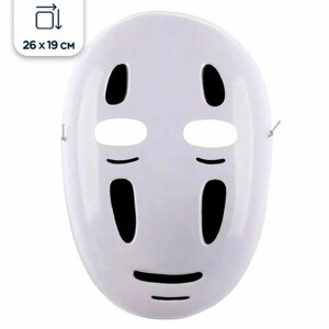 Карнавальная маска Аниме Безликий, белая, 26х19 см
