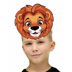 Карнавальная маска лев детская